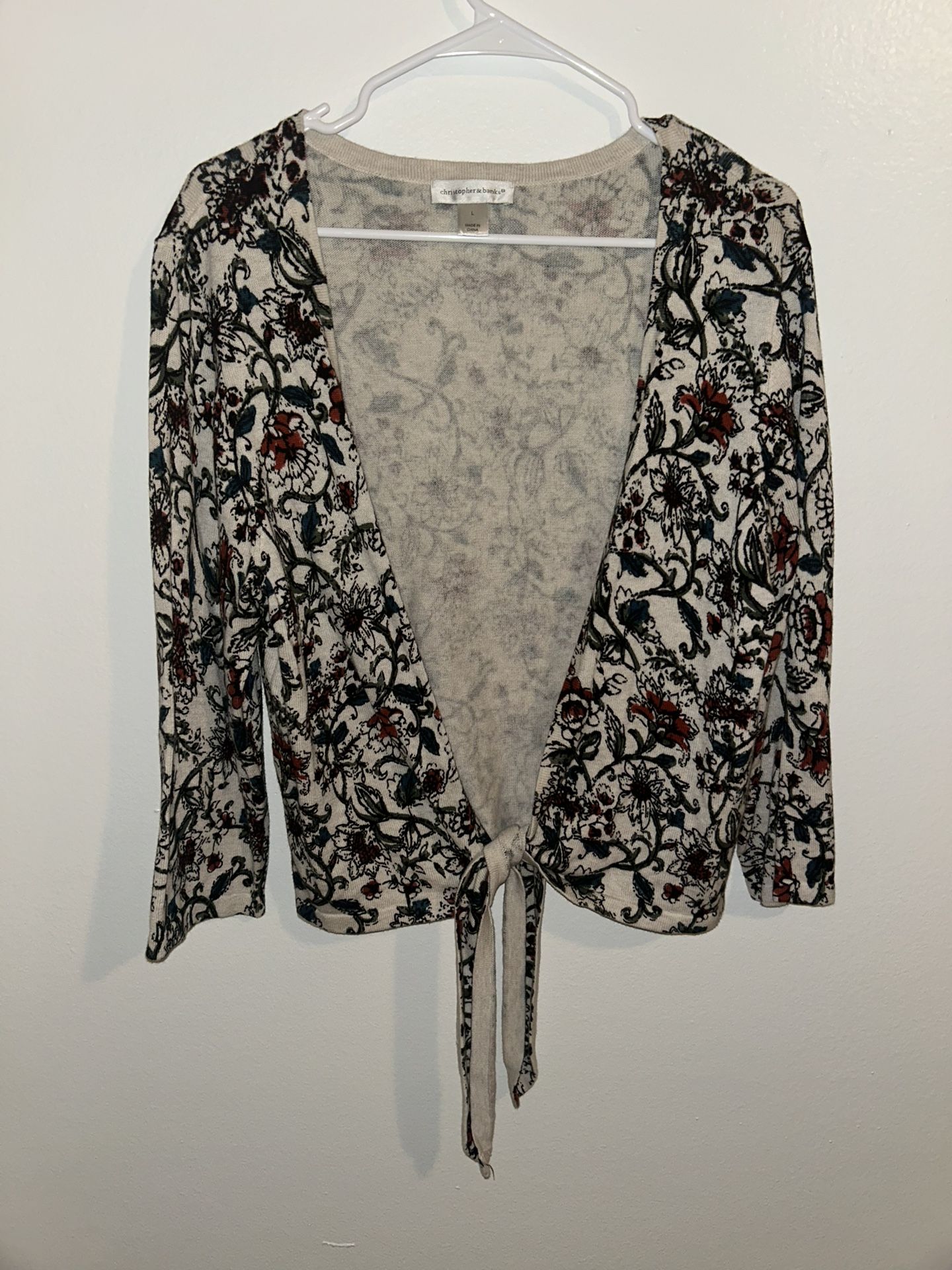 Open Floral Cardigan