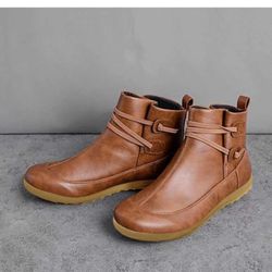 AMDBEL Cowboy Boots For Women Short, Arch Support Low Heel 