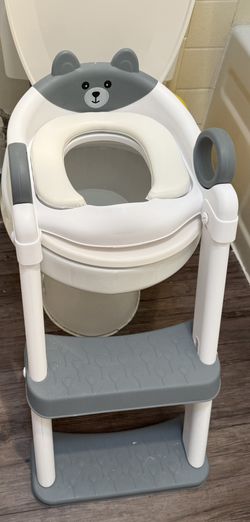 2-In-1 Potty Training Toilet Seat with Step Stool for Toddlers, Adjustable Height Anti-Slip Pad & Splash Guard, Potty Chair Kids Boys Girls, Cheap Sup