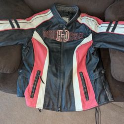 Harley Davidson Ridgeway Women's Leather Jacket Size 2XL