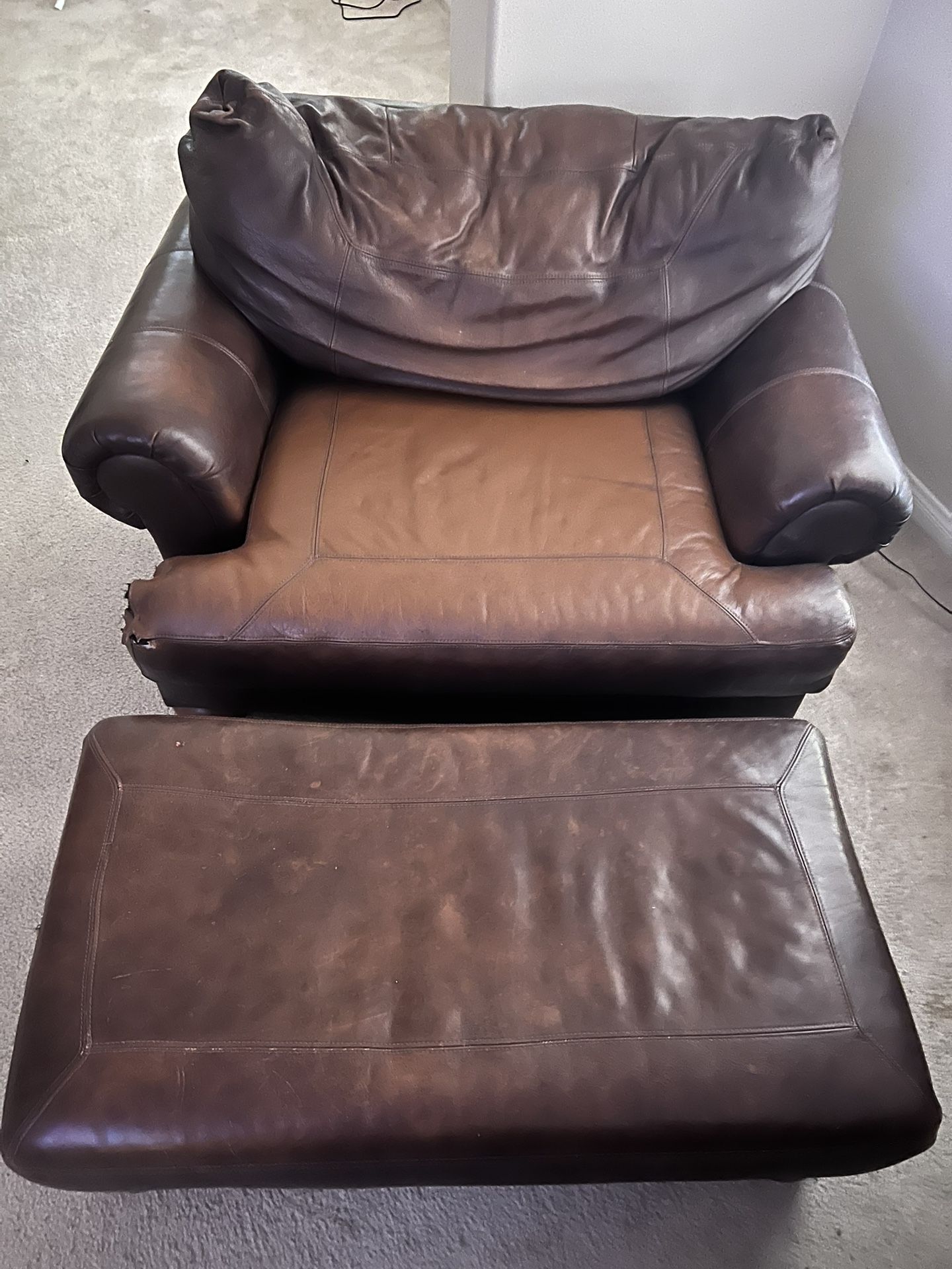 Free leather chair 