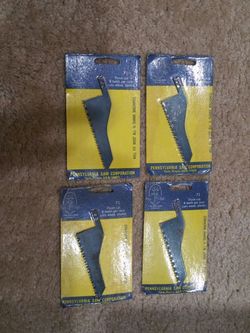 NEW 4 PC PENN STATE SWISS MADE Universal 1/4" Shank Sabre Flush Cut Jigsaw Blade