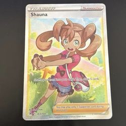 Shauna trainer 263/264 SWSH08 Fusion Strike set full art HoloFoil art ultra rare