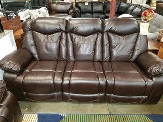 3 pc's sofa love and chair reclining and rocking chair love