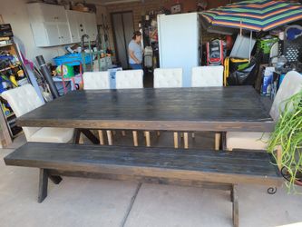 Table and bench