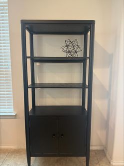 Tall Black Bookcase
