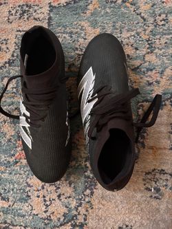 New balance Black and White Soccer Cleats