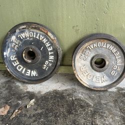Olympic and standard weight plates 50c per lbs