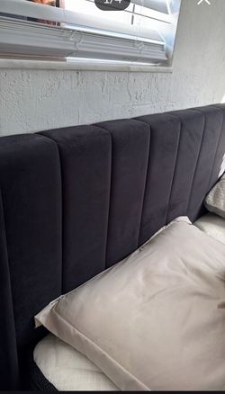 Queen size bed frame and mattress both $100 need gone today moving