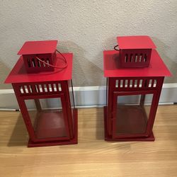 Rare Red Ikea Lanterns - $15 Ea, 2 For $30