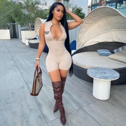 Sleeveless Bodysuit (Tan)