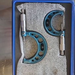Aerospace Precision 0-3" Outside Micrometer Set 0.0001" Graduation with Case