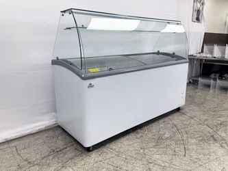 NSF 72 ins Gelato Ice Cream Freezer SD651S with glass