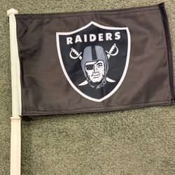 SET Of NEW Las Vegas Raiders Car Window Flags