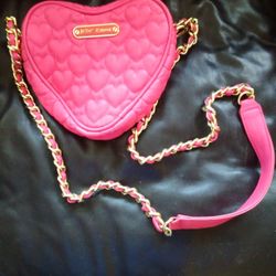 Betsey Johnson Heart shaped Shoulder Bag