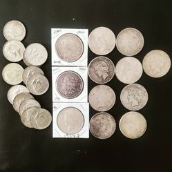 Morgan & Peace Silver Dollars