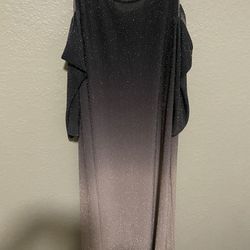 Venus Shoulder Show Ombré Sparkly Dress