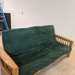 FS: $60 OBO, Futon Hide-A-Bed, Full Size 54"x76", Wood And Steel Frame