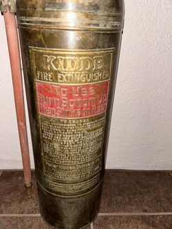 Vintage Brass Fire Extinguisher