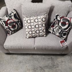 Grey Loveseat 