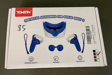 Oculus quest 2 protective silicon cover blue