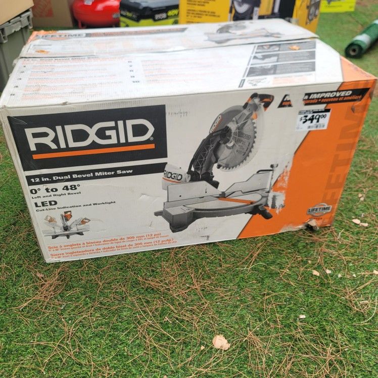 RIDGID
15 Amp Corded 12 in. Dual Bevel Miter Saw with LED Cutline Indicator