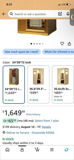 2 person sauna
