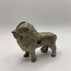 Antique Cast Iron Lion Bank