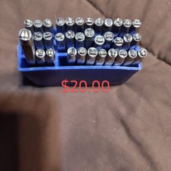English Letter and Number Stamps 