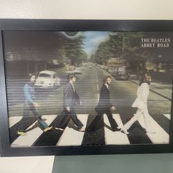 Beatles Abbey Road 3D Framed Picture
