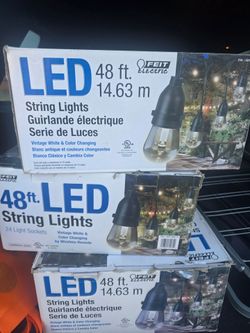 Felt 48' LED String Light Color Changing