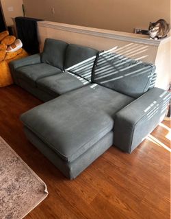 Sectional Green Couch from IKEA