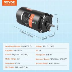 Pool pump motor