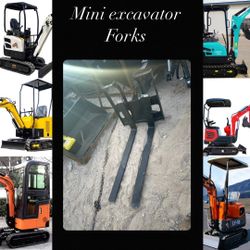 MINI EXCAVATOR FORKS 