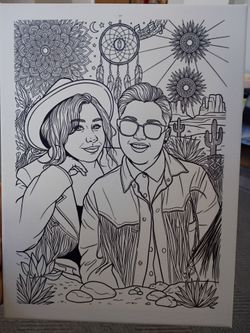 Canvas personalizado listo para pintar