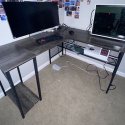 L-Shaped Corner Computer Desk