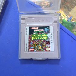 Teenage Mutant Ninja Turtles Fall Of The Foot Clan Nintendo Gameboy Tested
