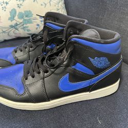 Nike Air Jordan, black with blue, men’s sz 10.5