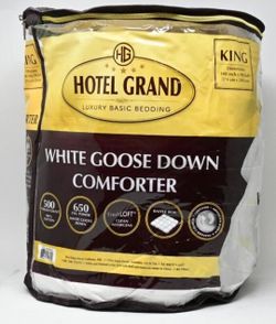 Hotel Grand Luxury Year Round Oversized 650 Fill Power Down Comforter King Size