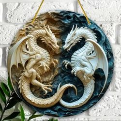 Dragon Yin-Yang Wall Decor