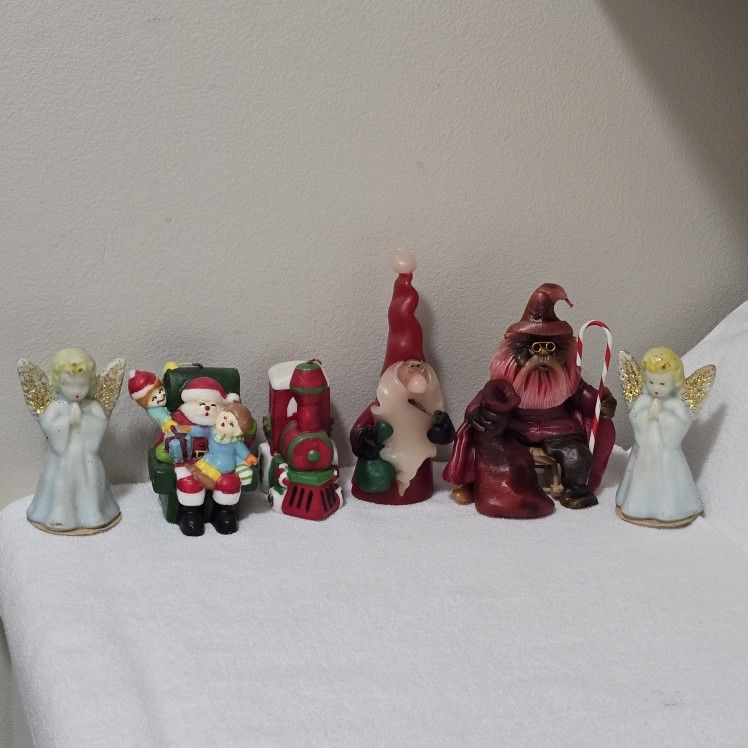 Lot of 6 vintage Gurley Christmas Candles