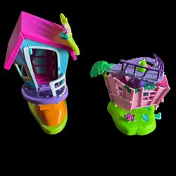 Vintage Early Y2K Polly Pocket Houses 