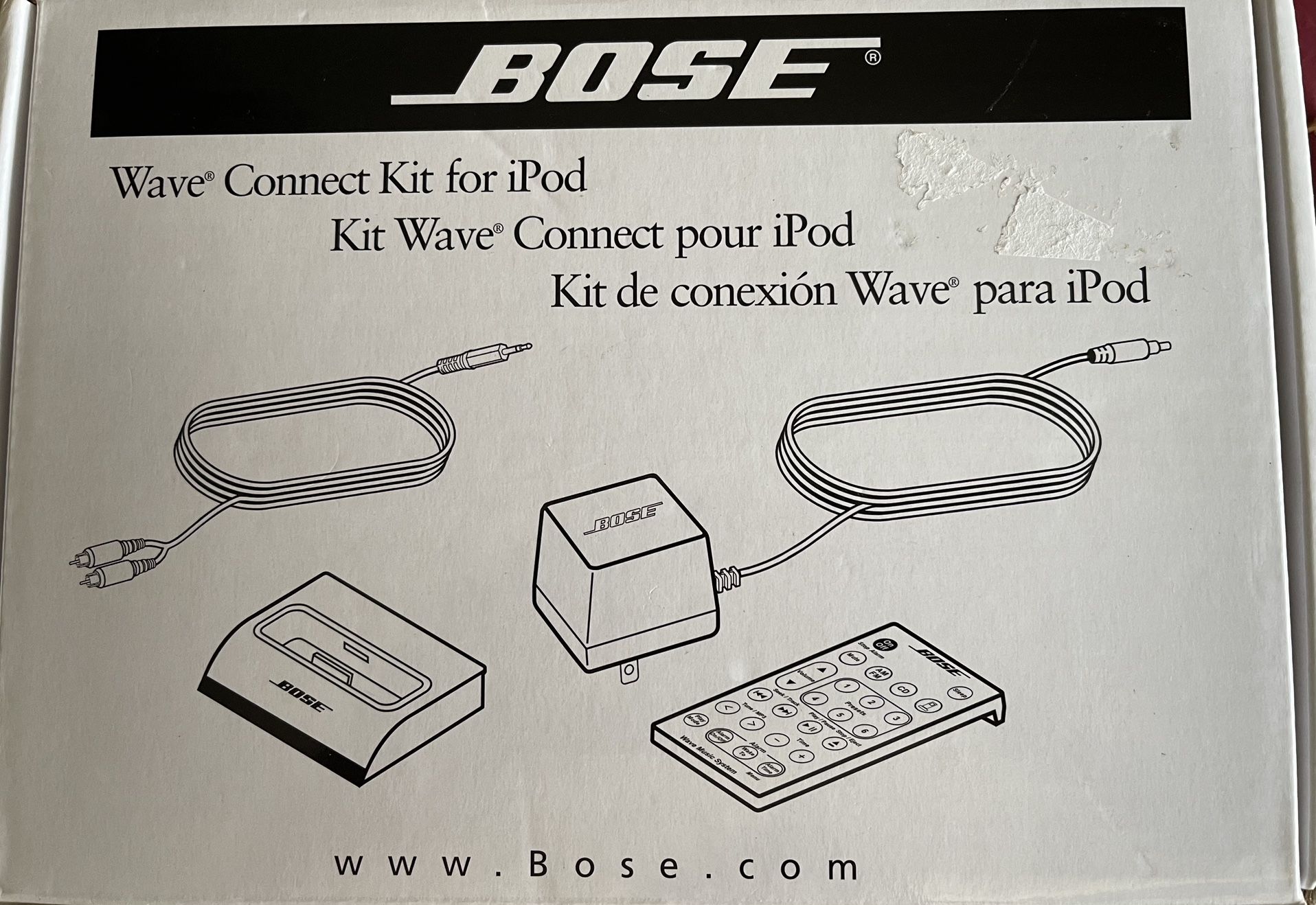 Bose Wave Connect Kit For iPod  With Lightining Adapter 