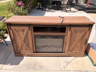 TV Stand with electric fireplace