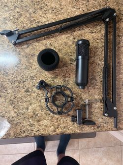 Condenser Microphone Kit with Boom Arm and Shock Mount