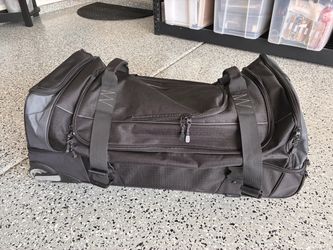 Large Black Rolling Wheeled Duffel Bag