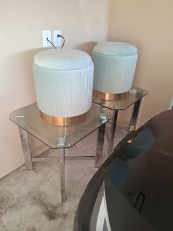 Two tables and two ottoman