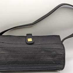 Herve Leger Paris Black Fabric Purse