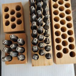 Steel Stamp Letter Numbers 1/4" USA