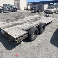 Dual  Axle Trailer With Heavy duty Winch